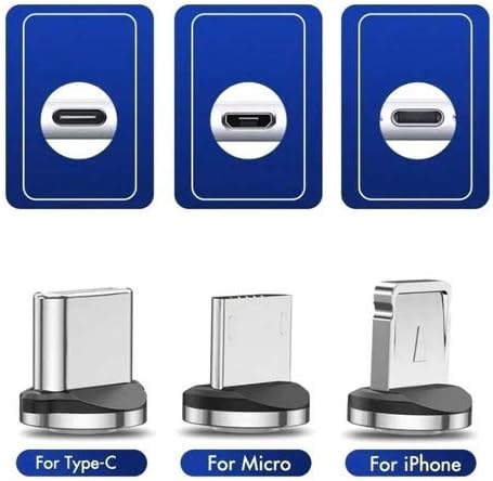 Cabo Carregador Magnético 3 Em 1