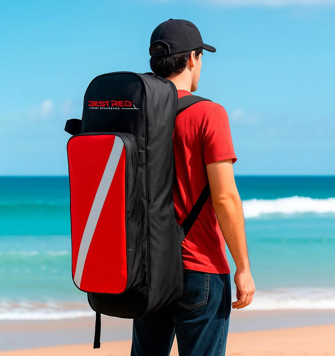 Mochila Grande Para Mergulho Pesca Sub Pescaria Best Red